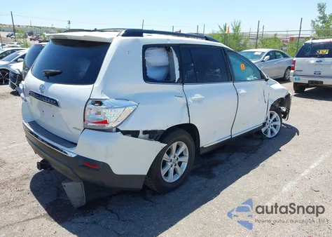 2012 Toyota Highlander Se V6 z USA, uszkodzony, nr VIN 5TDBK3EH3CS135784